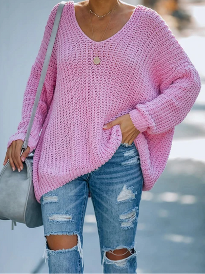 Ruby | Oversized V-Ausschnitt Pullover