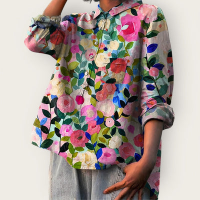 Stephanie | Bluse mit Blumendruck