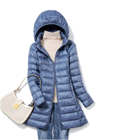Stilvolle lange Winter Daunenparka für Damen | Ideal für den Winter