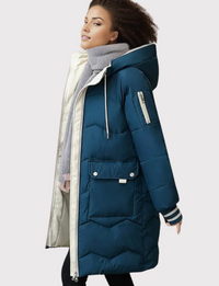 Damen Parka mit warmem Innenfutter in Blau