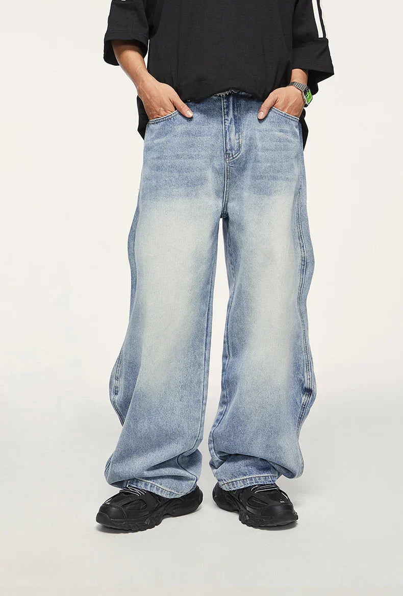 Baggy Jeans mit weitem Bein für Herren