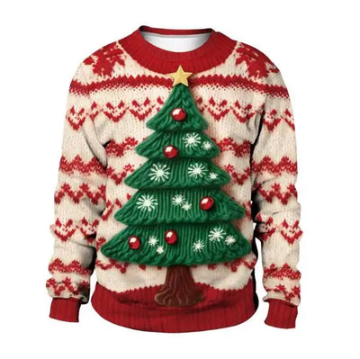 Renate - Warmer Pullover mit 3D Lustiger Feiertag Weihnachtsfeier Bedruckt für Männer und Frauen