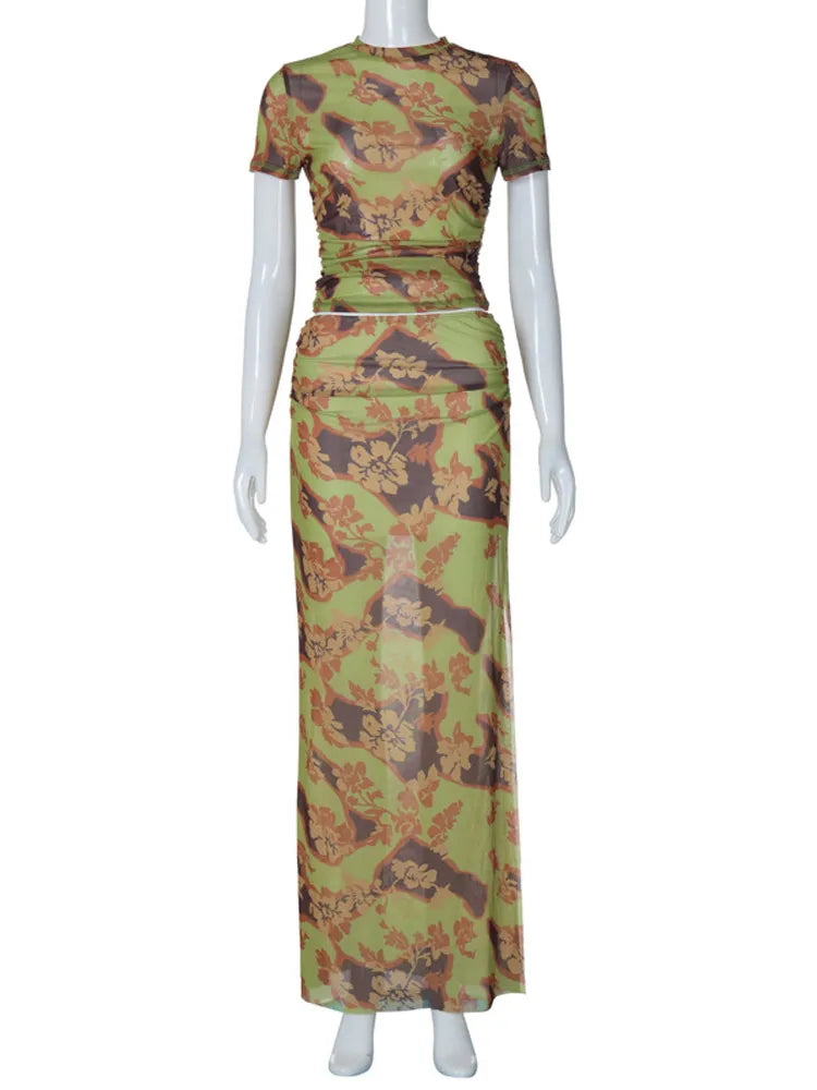 Frida | Damen Set Weste und Rock in Elegantem Spitzen-Design