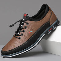Milan™ Premium-Ledersneaker mit Schnellverschluss-System in Braun