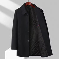 Edwin -| Herren Warme mantel in Schwarz