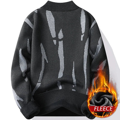 Edi- Kuscheliger Strickpullover mit Fleecefutter für Herren