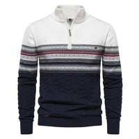 Herrenpullover mit Rundhalsausschnitt - PHILIP in Weiß