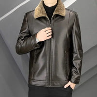 Blackridge™ Premium-Lederjacke mit Thermofutter in Braun
