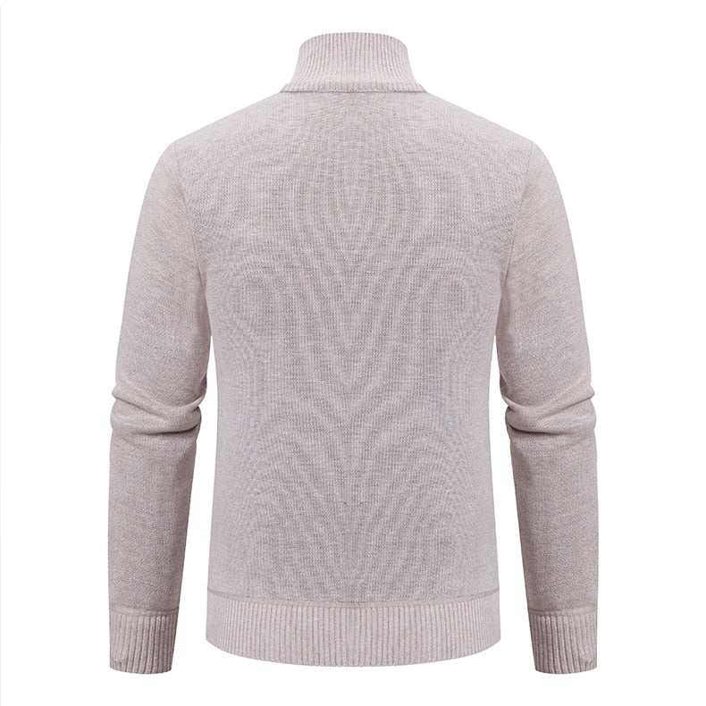 Mambo | Herren Grobstrick-Cardigan mit Stehkragen