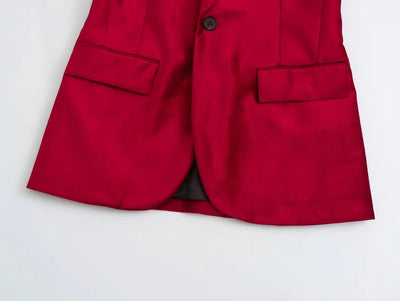 Sylvia - Anzugjacke aus Samt mit schmaler Passform für Frauen