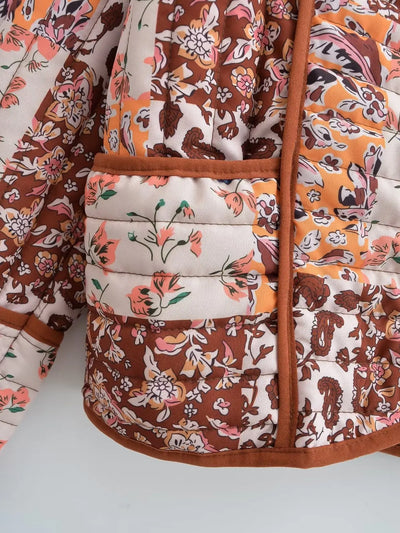 Giselo | Wintermantel mit Blumenmuster