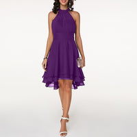 Loren - Schickes Kleid mit Rüschen in Lila
