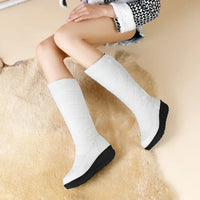 Althea™-Stiefel mit Fleecefutter und Wärmeisolierung – für warme, stabile und geschützte Füße im Winter. in Weiß