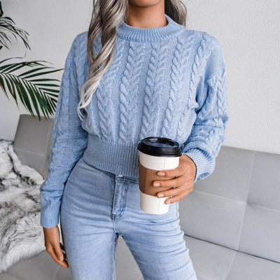 Stilvoller Strickpullover mit Jaguar-Muster für Damen | Ideal für den Winter