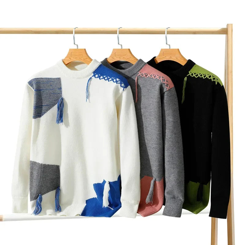 Ilan- Strickpullover mit Rundhalsausschnitt für Herren