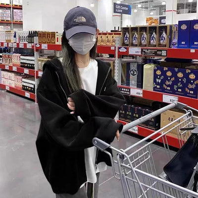 Zinni- Lockerer Kapuzenpullover für Damen