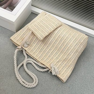 Bali | Große Strandtasche aus Stroh für Strand und Freizeit