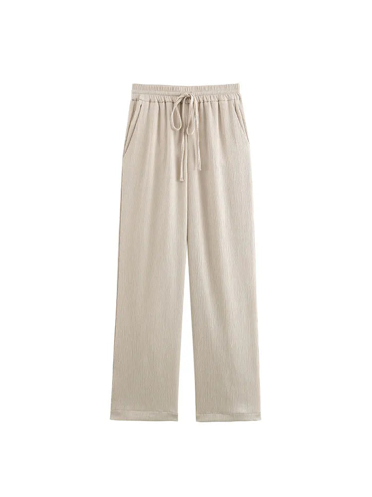 Emilia | Blazer Set Damen – Doppelbrüstig mit Weit Geschnittener Hose