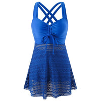 Lumia Tankini-Set – Chic Zweiteiliges Badeoutfit in Blau