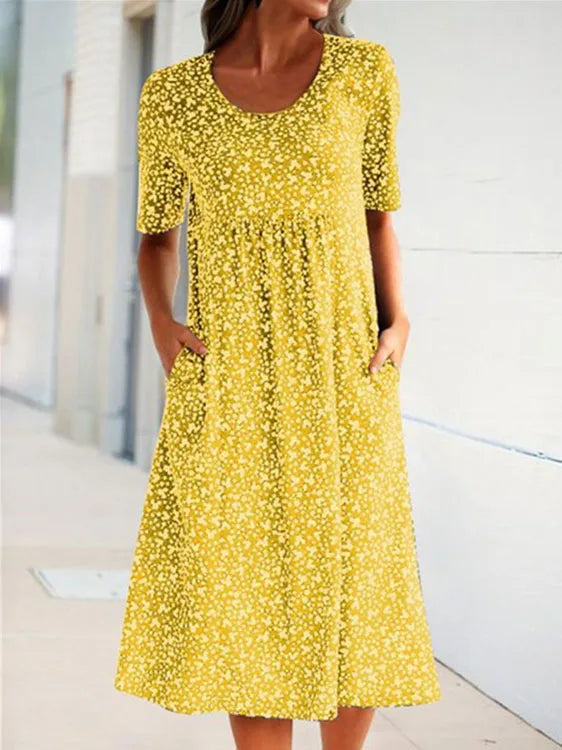 Valerie - Sommerliches Damenkleid mit Blumenprint und entspanntem Schnitt