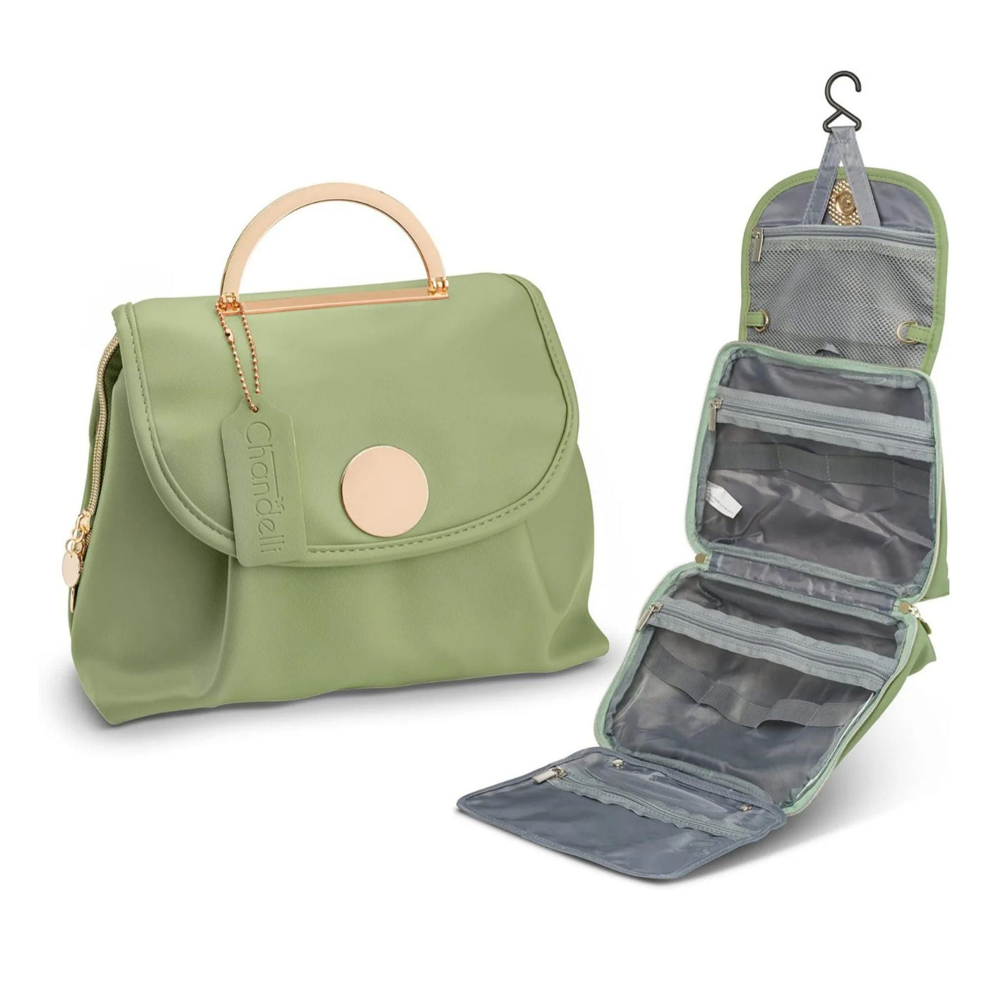 Fudus - Leder hängende Kosmetiktasche für Reisen