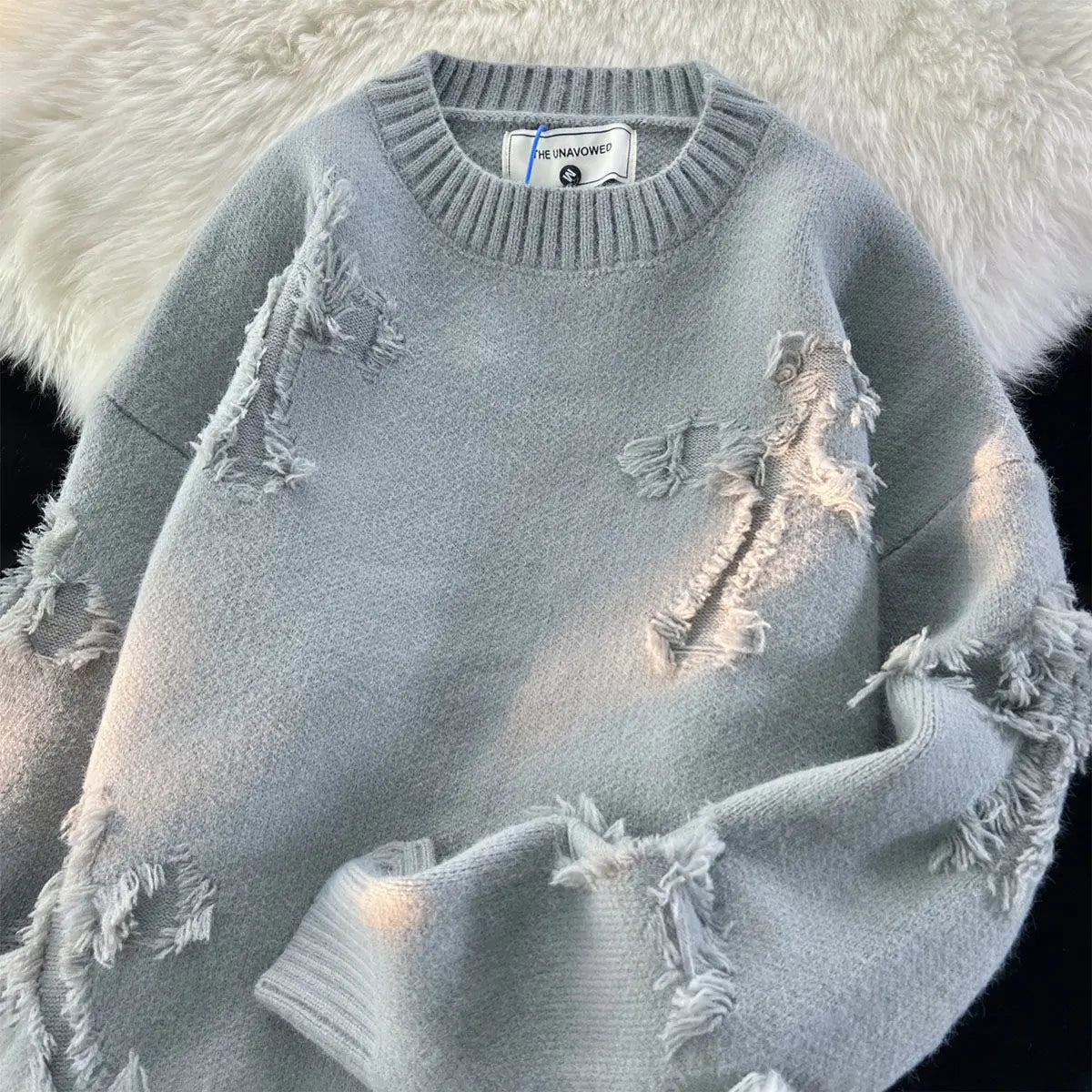 Elvi- Unisex Weihnachtspullover mit langen Ärmeln