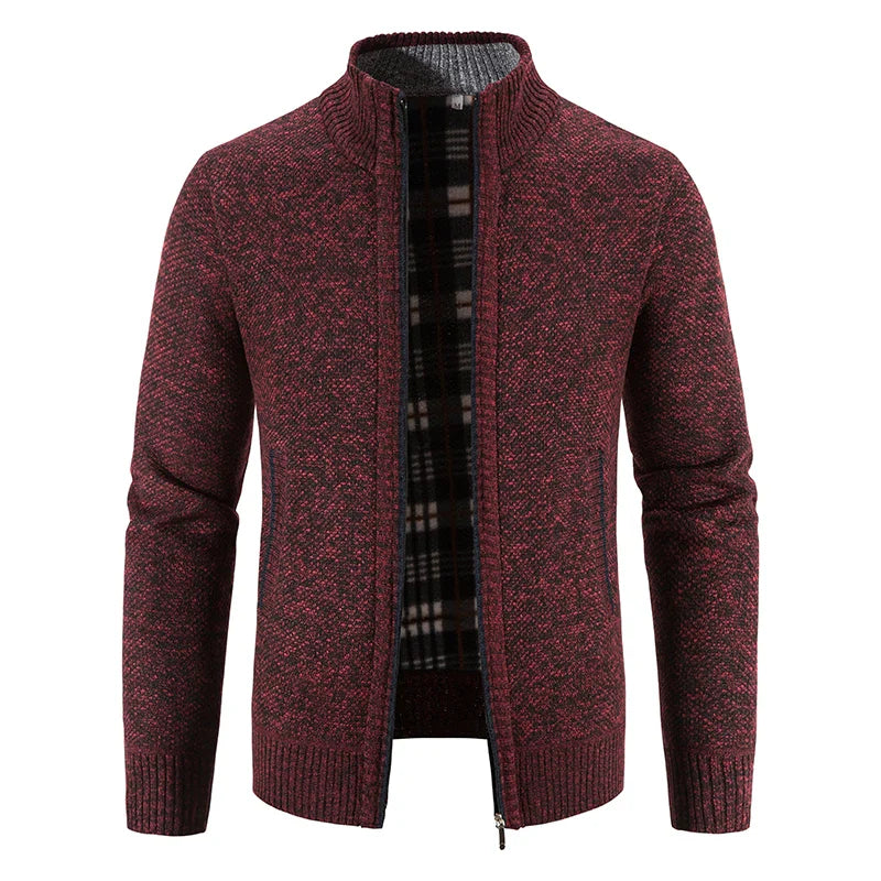 Tovi- Strickjacke mit Umlegekragen für Herren