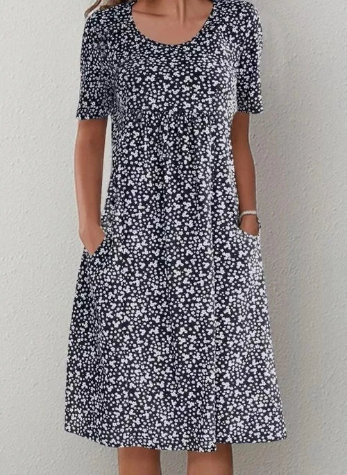 Valerie - Sommerliches Damenkleid mit Blumenprint und entspanntem Schnitt
