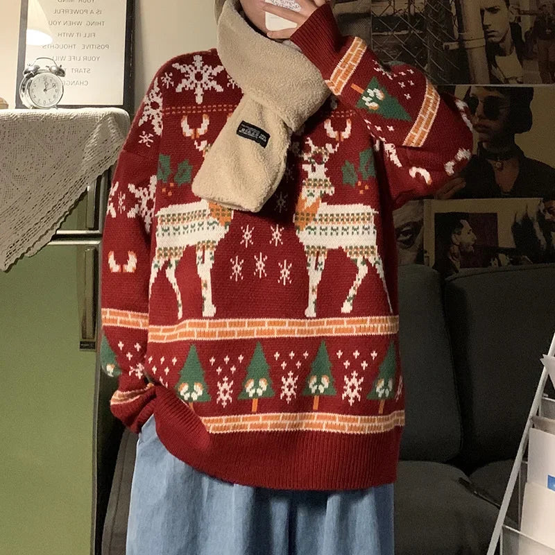Leonor- Weihnachtspullover mit Halbkragen