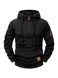 Mason | Sportive Zip-Hoodie in Schwarz