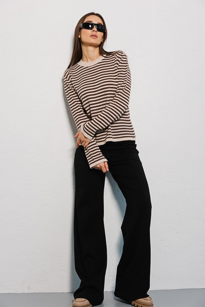Onnie | Gestreifter Strickpullover