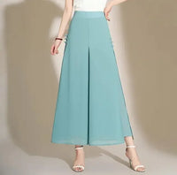 Riviera Eleganz™ Weite Hose mit Überwurf in Seeblau