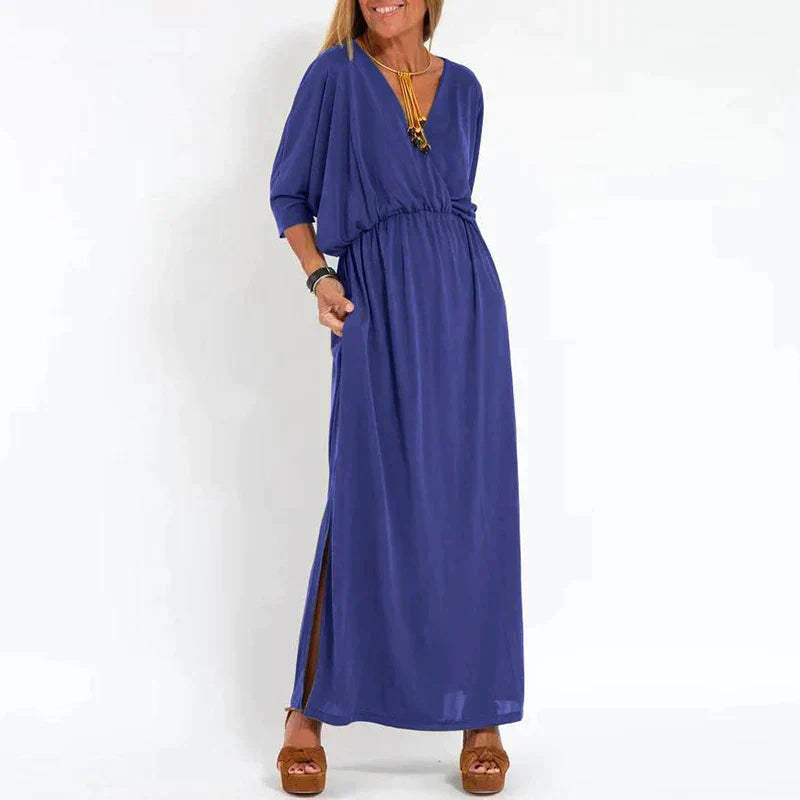 Vintagie | Vintage-Kleid mit hohem Taillen-Seitenschlitz