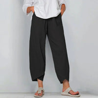 Mira | Loose-Fit Sommerhose in Schwarz