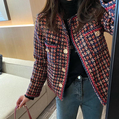 Mutera | Elegante Karierte Kurzjacke