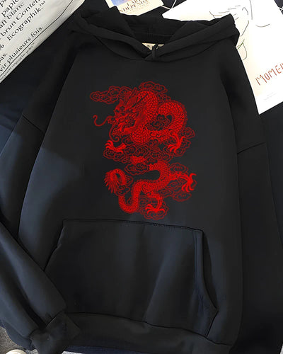 Rubika- Kapuzenpullover mit Grafikdruck für Damen