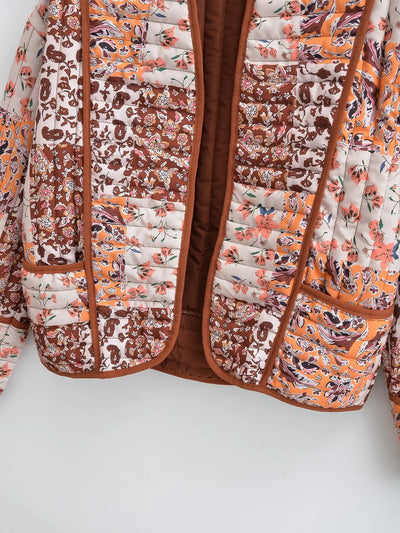 Giselo | Wintermantel mit Blumenmuster