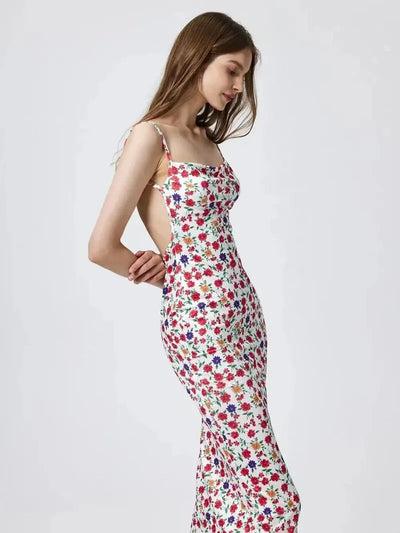 Lila | Strandkleid Damen mit Floral Design