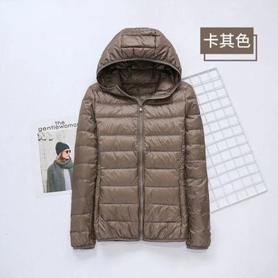 Amber - Outdoor Daunenjacke mit Kapuze für Damen