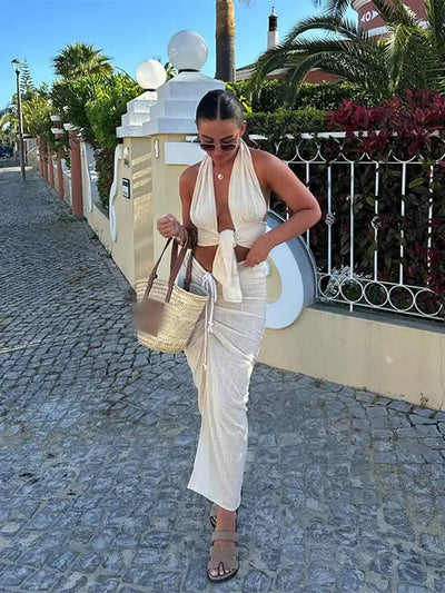 Fudus | Stilvolles Knoten Sommer Satz (top+rock)