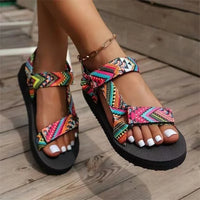 Lena | Damen Sandalen Sommerlich Leicht Komfort Strand Casual in Rosa