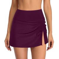 Marina | Eleganter Baderock für Damen in Weinrot