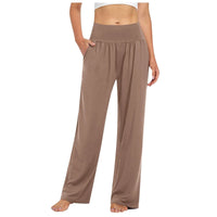 Belle Comfort™ Hose Mit Elastischem Bund und Weiter Pantalon-Passform in Khaki