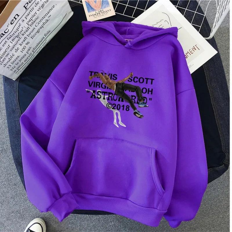 Athen- Bedruckter Baumwoll-Hoodie für Damen