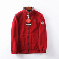 Fjord - Fleecejacke für Herren: Stil und Funktionalität für den Winter in Rot