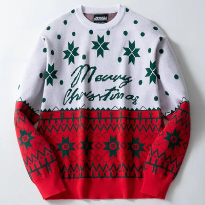 Harold - Warmer Strickpullover mit Lockerer Passform und Weihnachtsmuster für Männer
