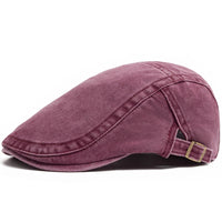 Hans | Vintage Flat Cap in Rot