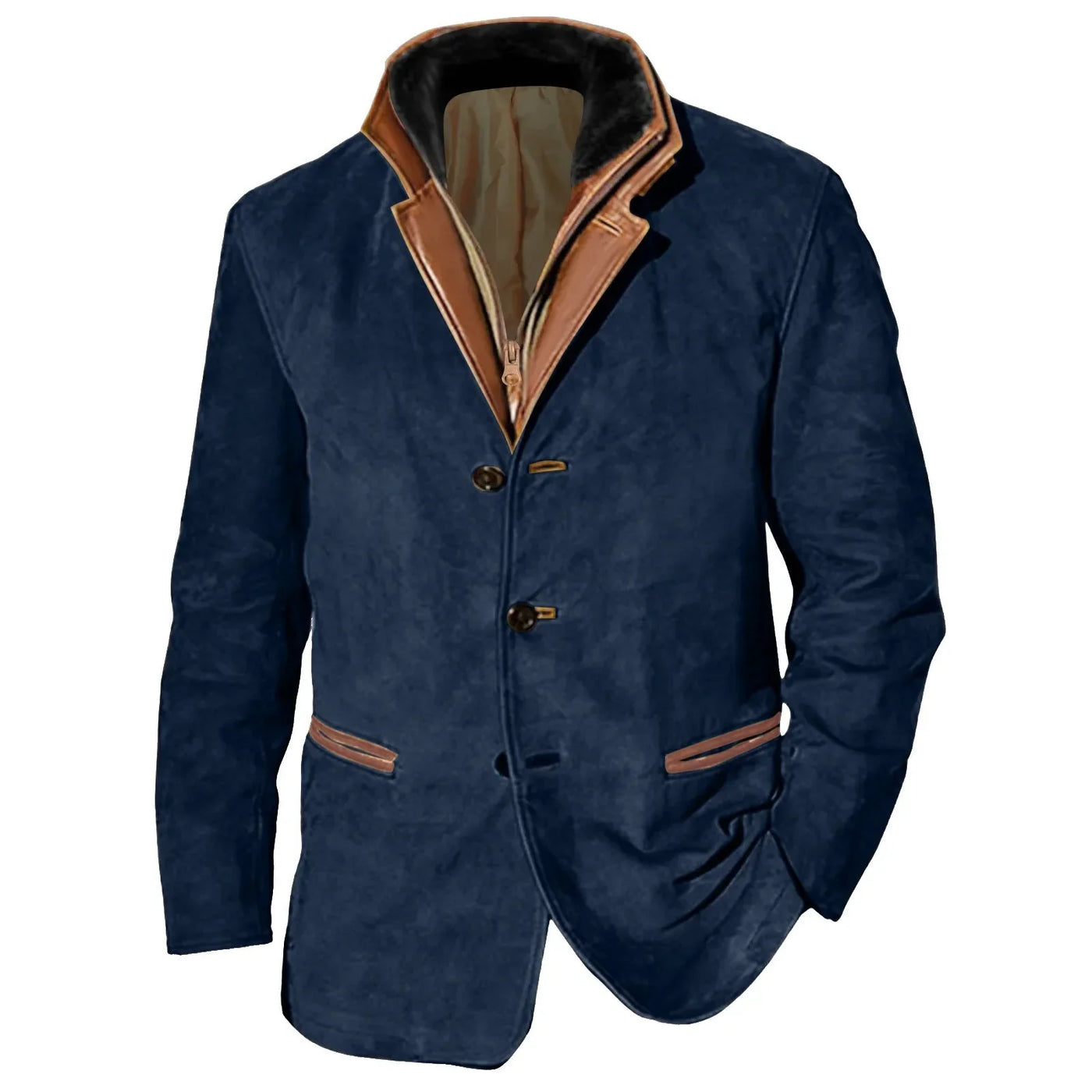 Fudus Herrenjacke in Kaffeebraun - Austin