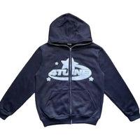 Fabian | Zip-up in Marineblau