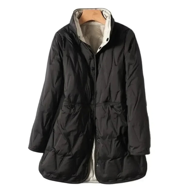 Enrika- Damen Wende-Dünne Steppjacke